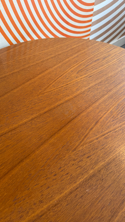 Vintage Round Teak Coffee Table