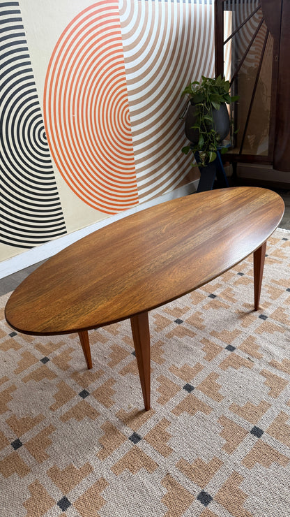 Mid Century Modern Solid Wood Coffee Table