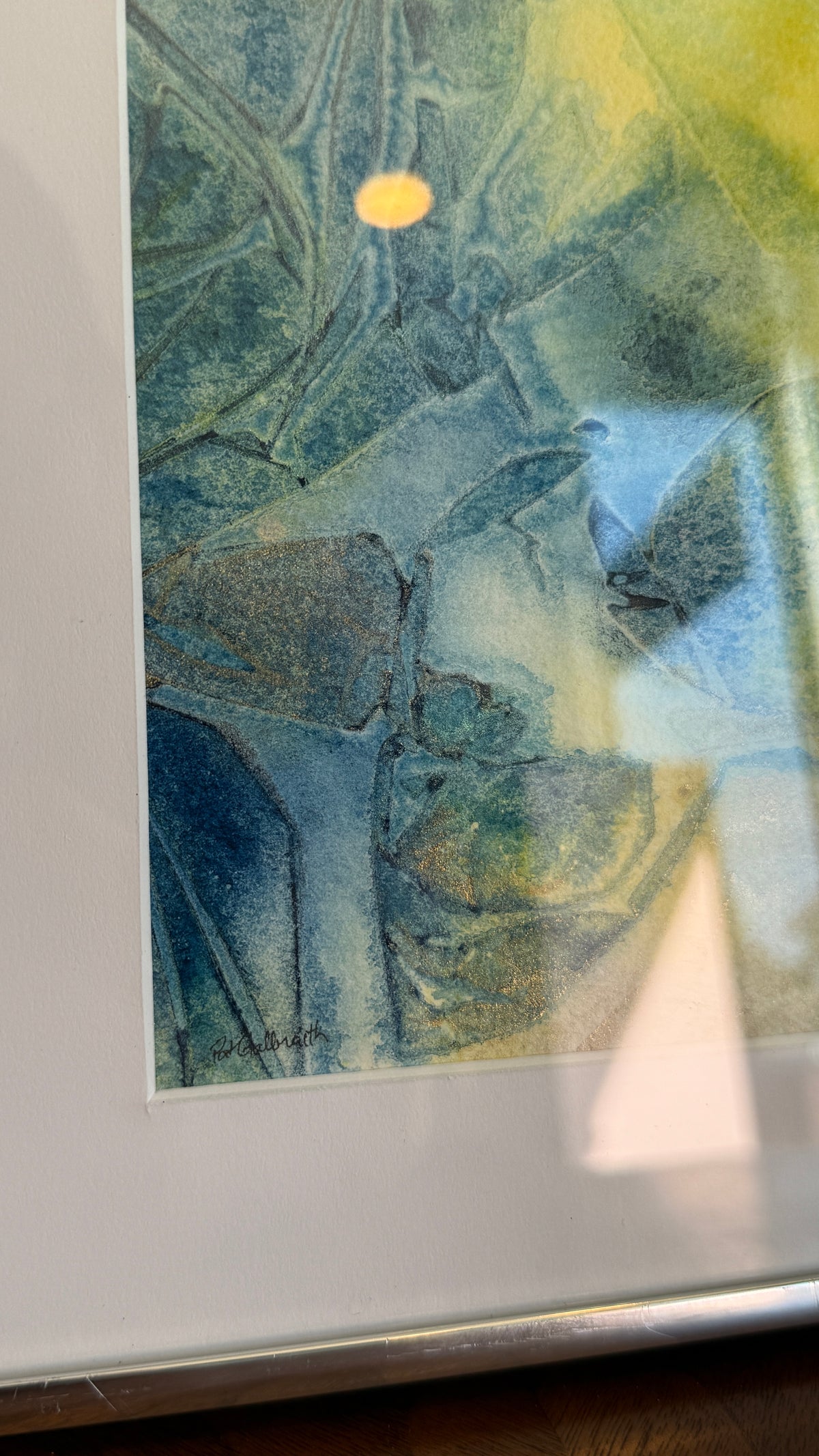Framed Watercolour by Edmonton Artist Pat Galbraith