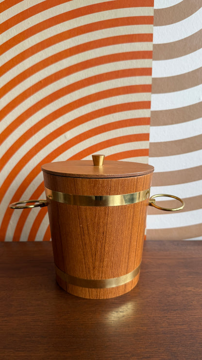 Vintage Teak Ice Bucket