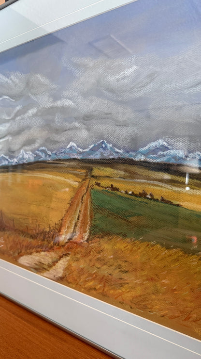 Vintage Framed Landscape Artwork – Signed Mieke (1991)