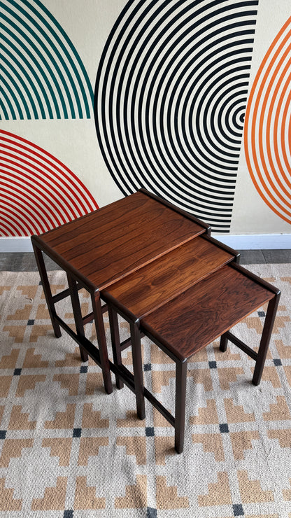 Midcentury Modern Rosewood Nesting Tables