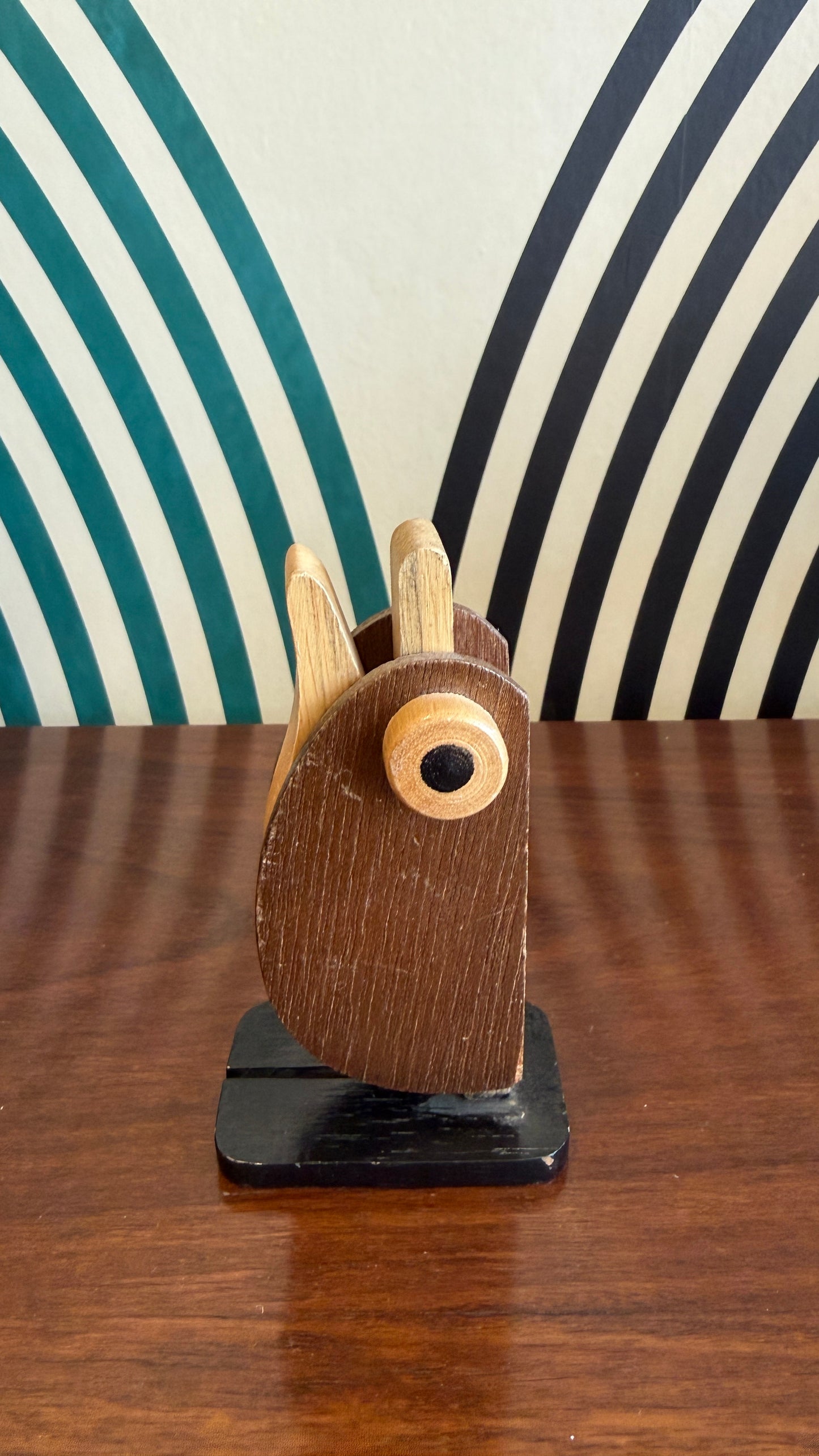 Vintage Wooden Bird Figurine