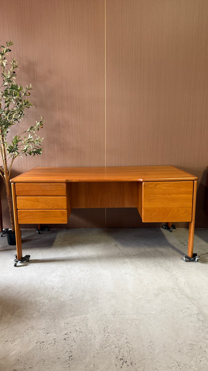 Vintage Teak Executive Desk
