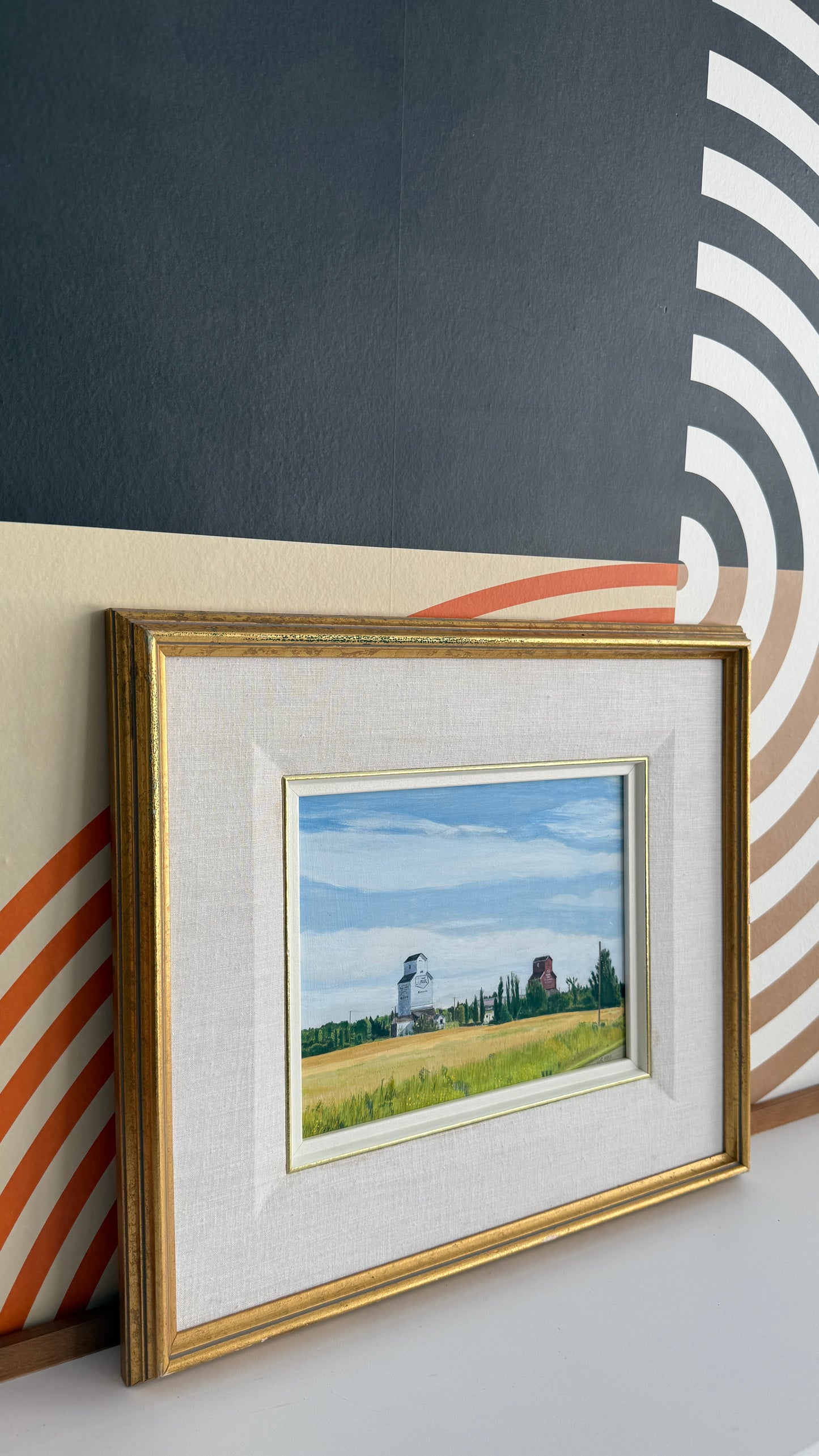 Signed Farm Landscape Painting (1998)