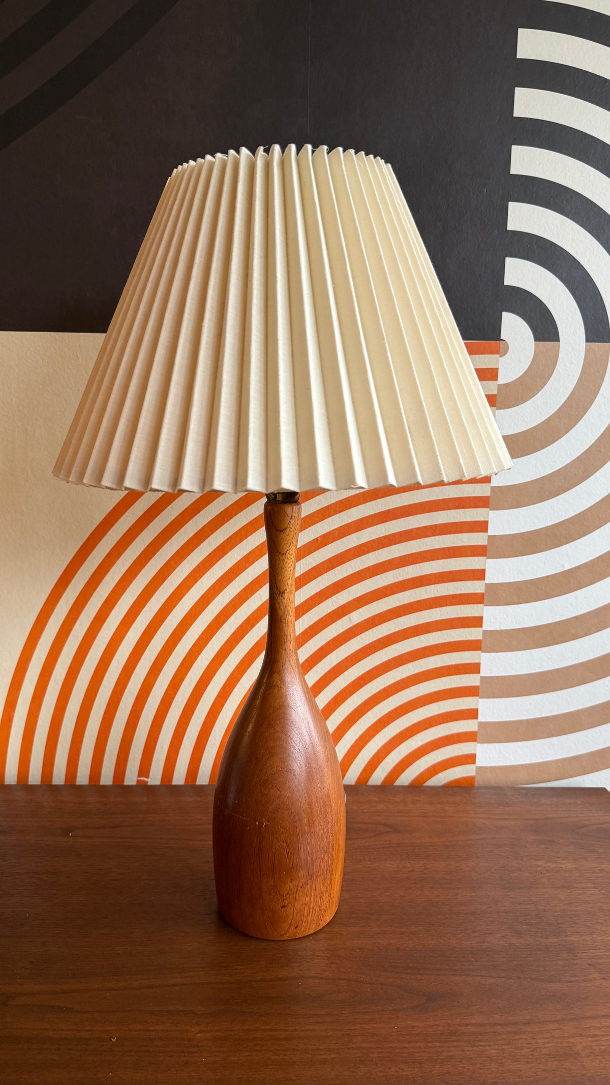 Vintage Teak Table Lamp