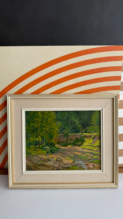 Framed Landscape Painting, Signed and Dated (1985)