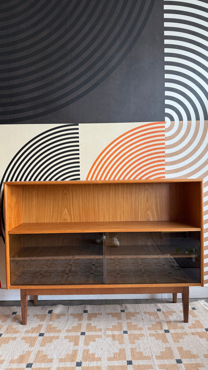 Vintage Mid Century Teak Display Cabinet