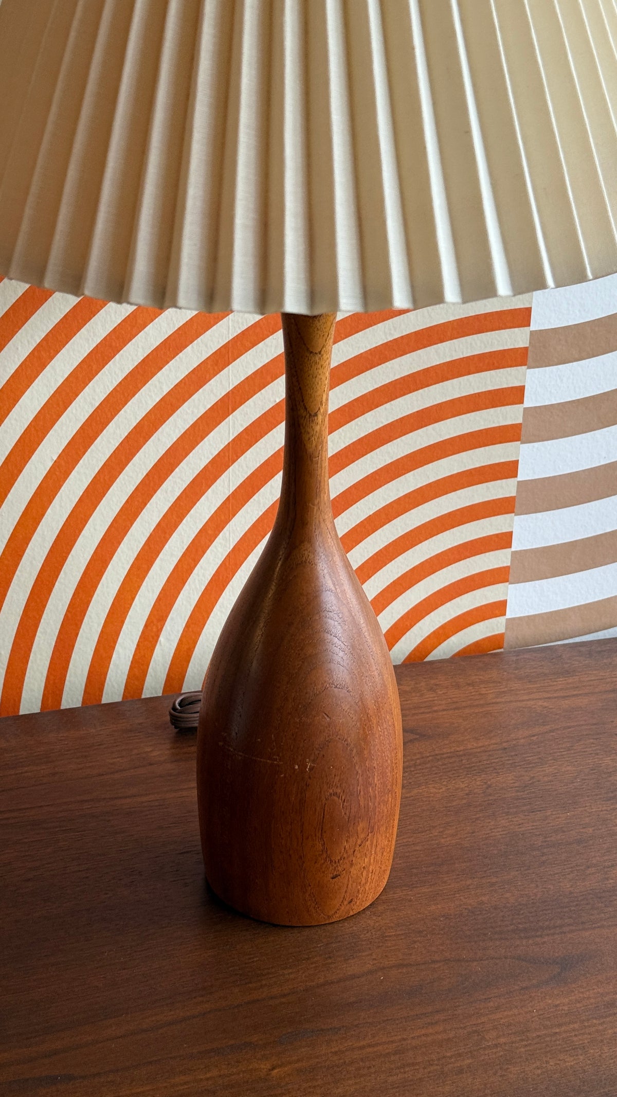 Vintage Teak Table Lamp