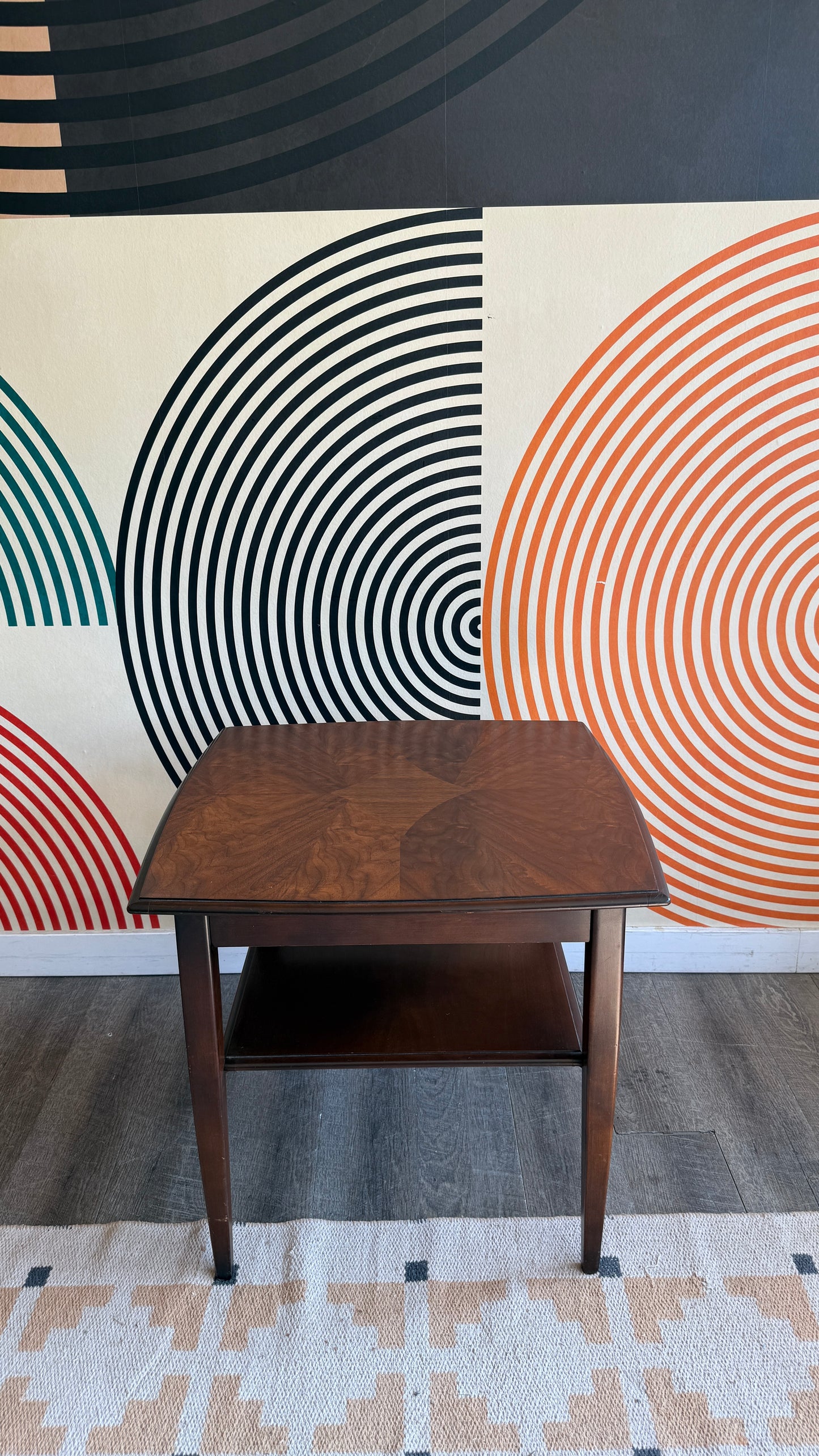 Vintage Walnut Side Table