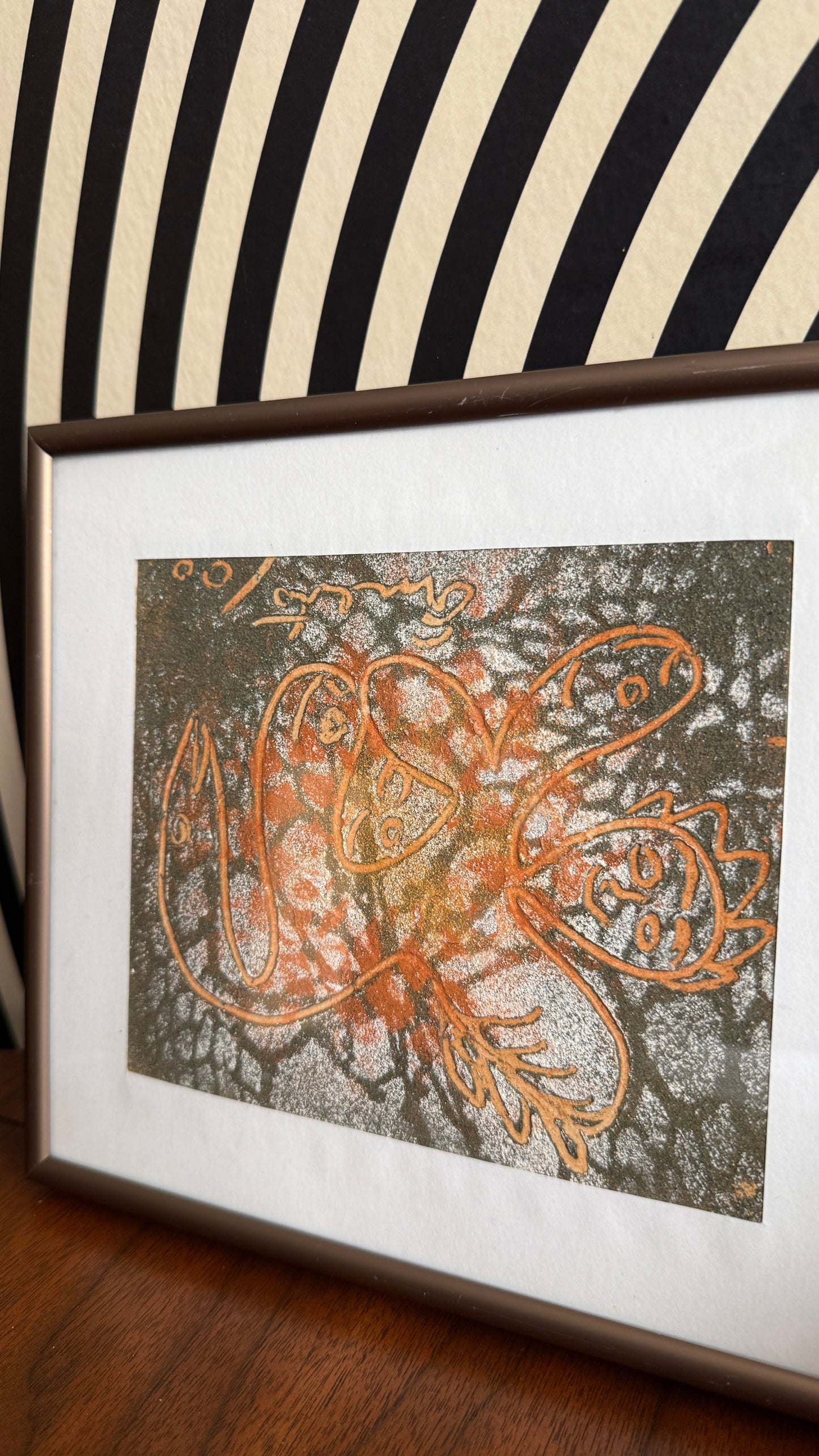 Abstract Figurative Vintage Print