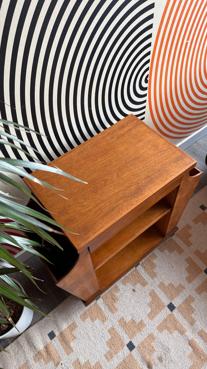 Vintage Magazine Cabinet / Side Table