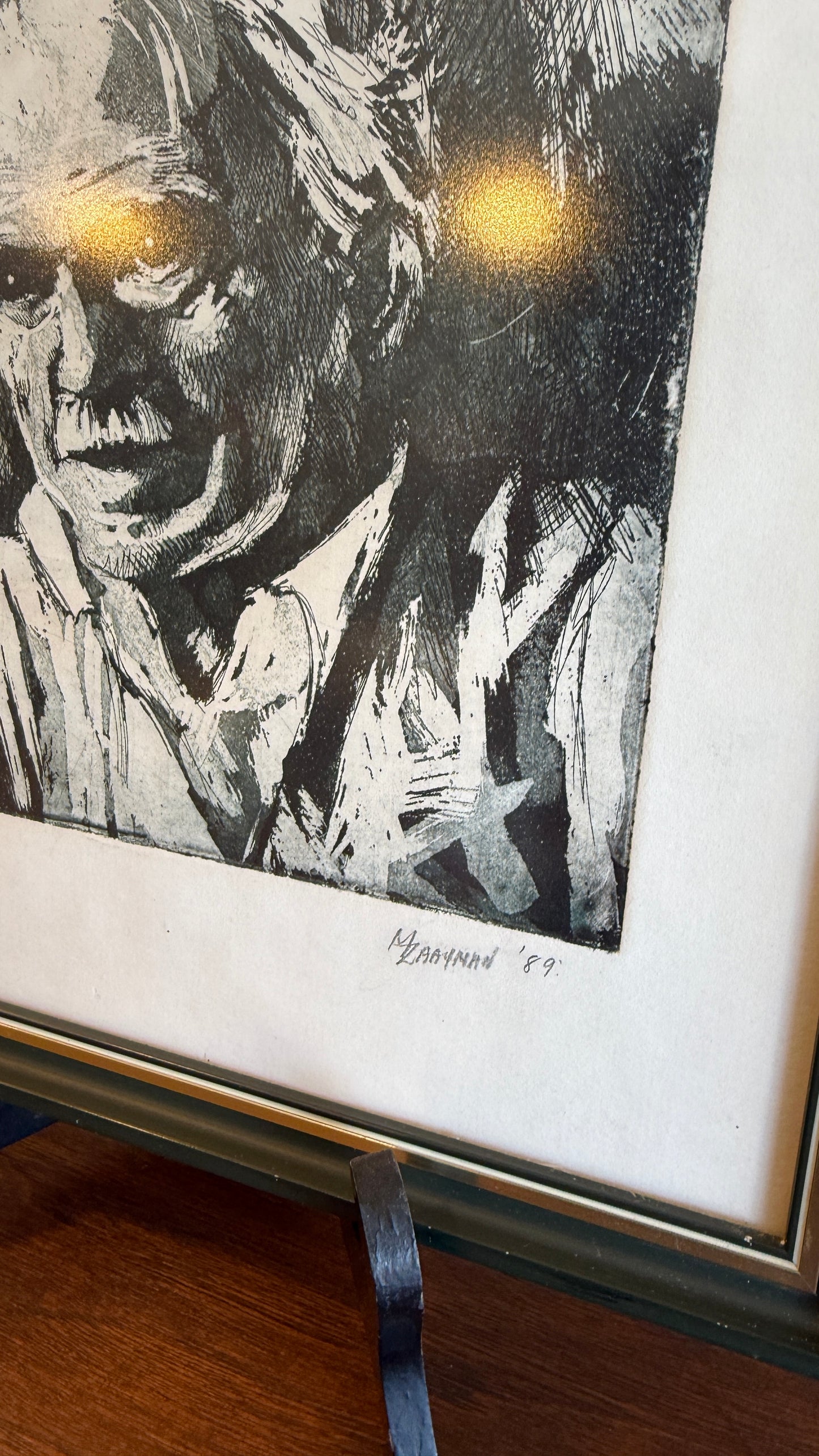 Vintage Signed Etching Portrait – Limited Edition 1/3 (1989)