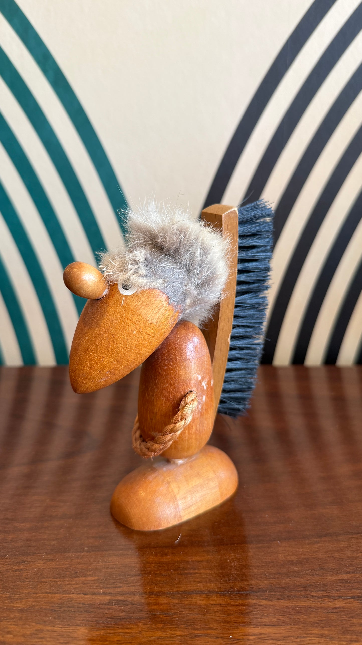 Hans Bølling Teak Troll Gong Brush