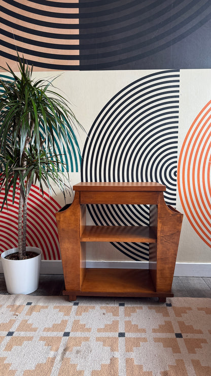 Vintage Magazine Cabinet / Side Table