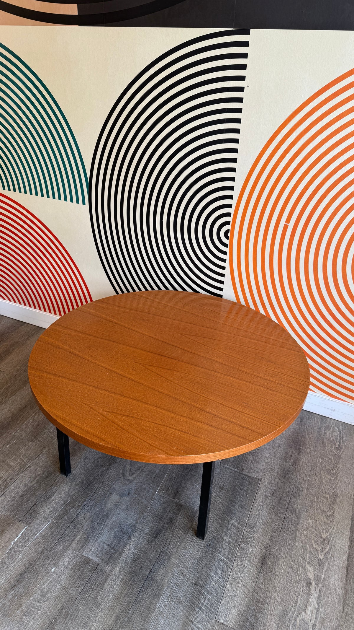 Vintage Round Teak Coffee Table