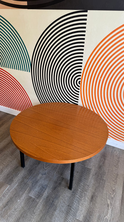 Vintage Round Teak Coffee Table
