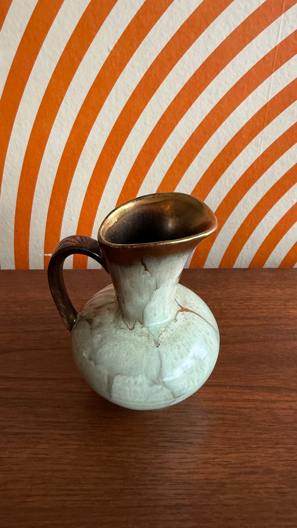 Vintage West German Pottery Pitcher