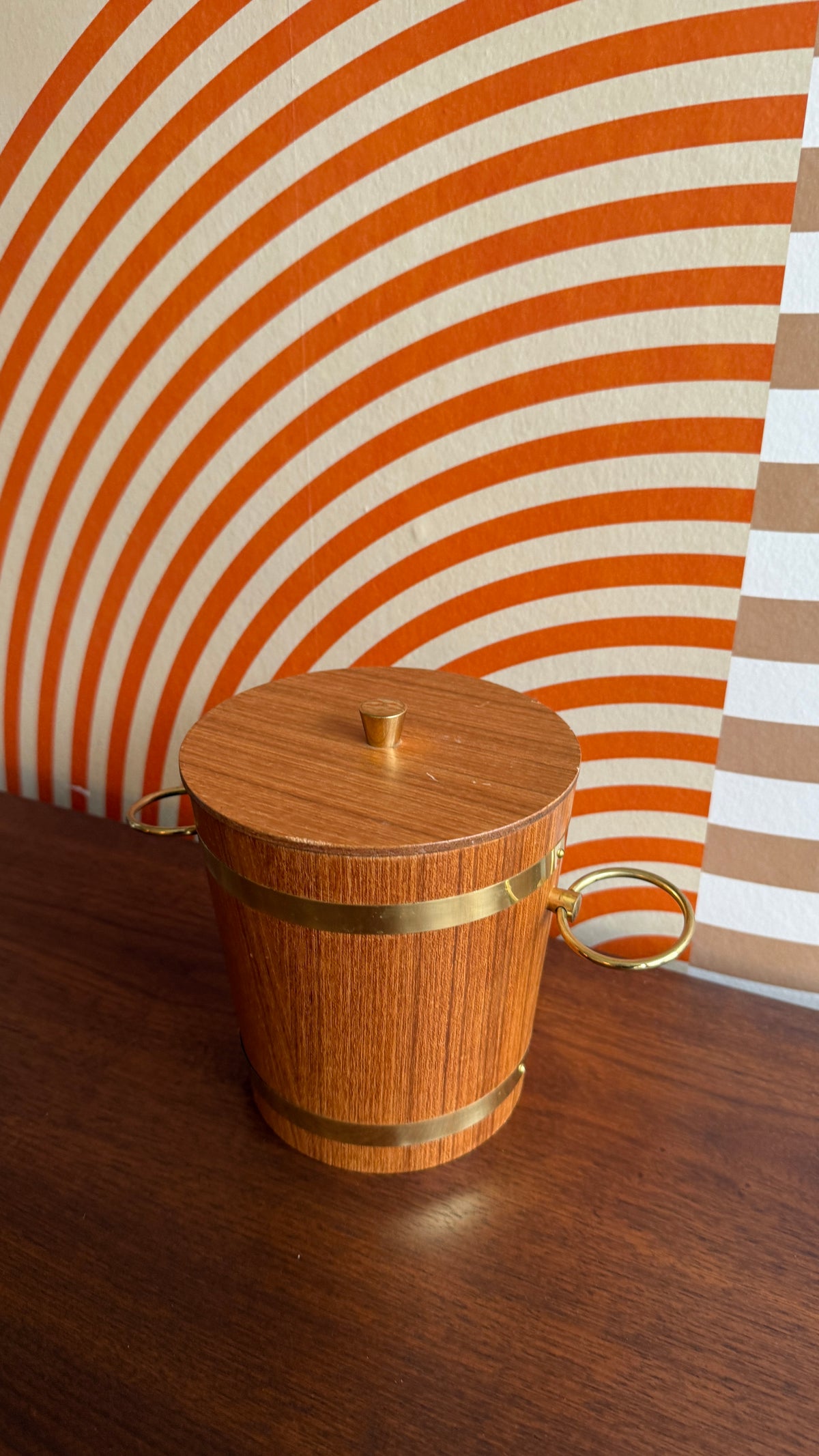 Vintage Teak Ice Bucket