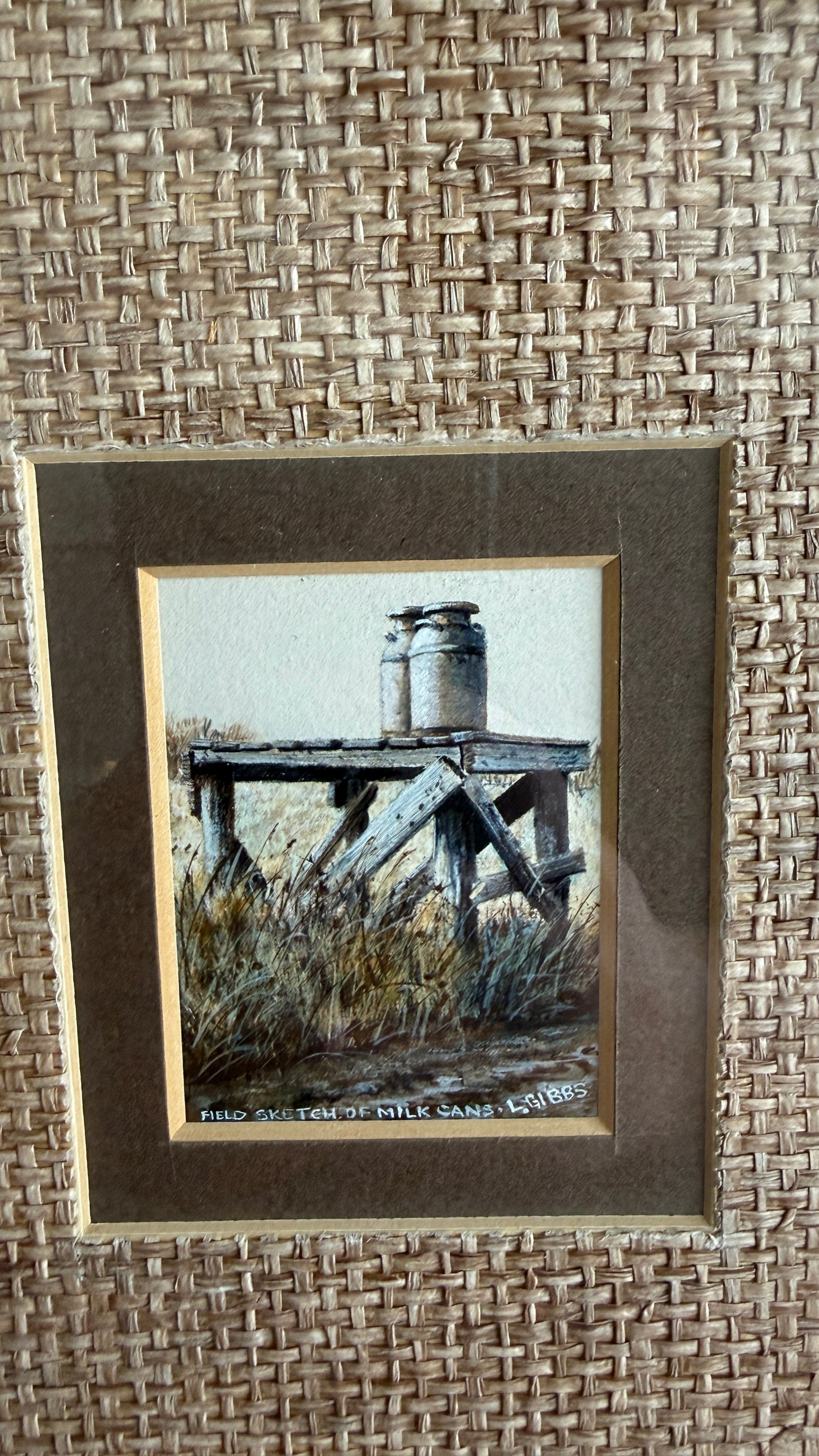 L. Gibbs – Field Sketch of Milk Cans