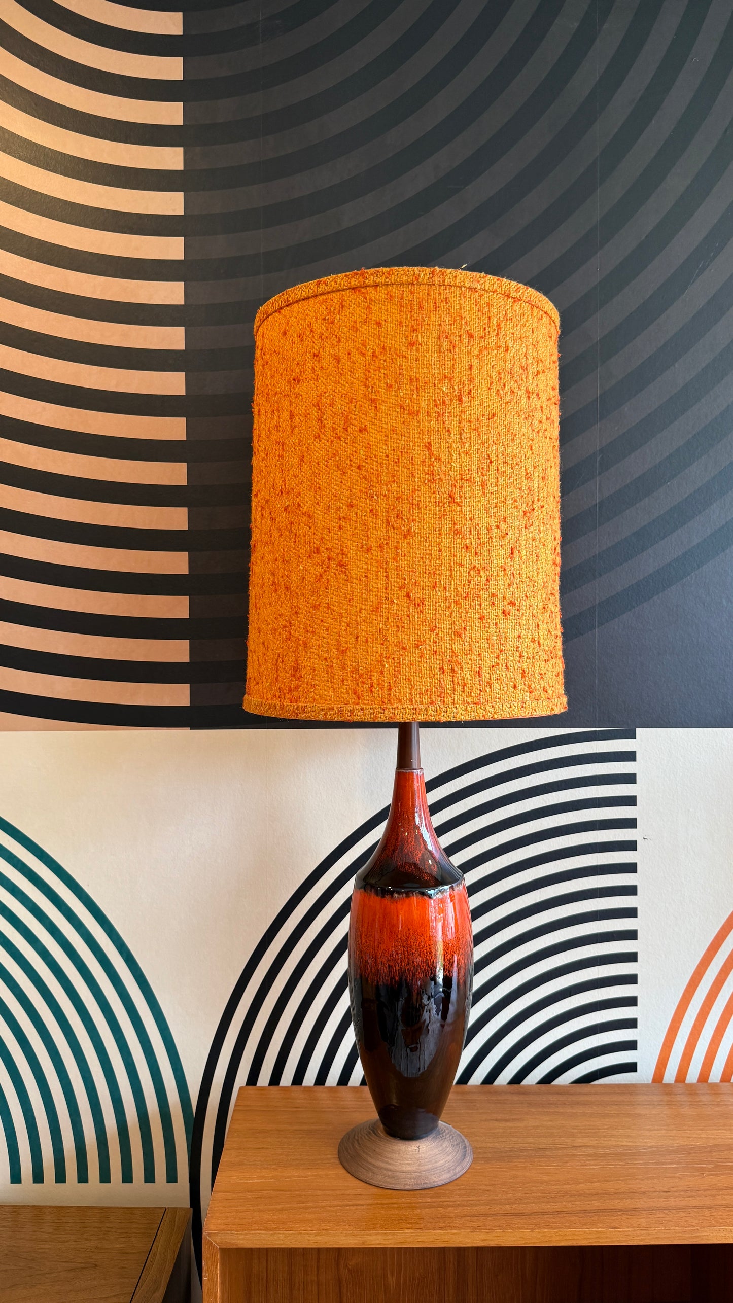 Vintage Drip Glaze Ceramic Table Lamp