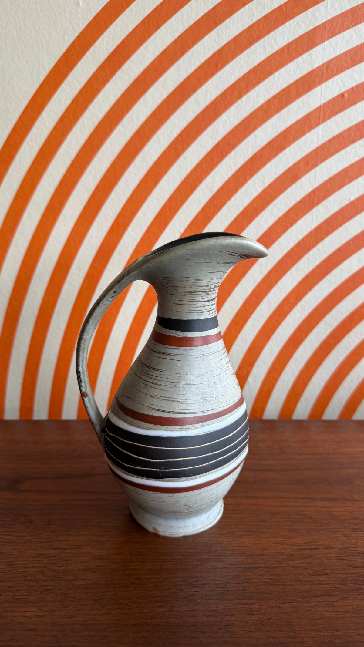Vintage West German Pottery Pitcher,398/18