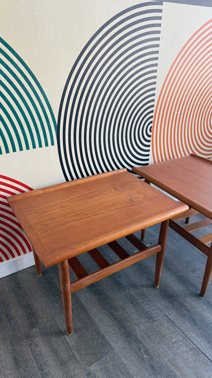 Pair of Vintage Teak Side Tables