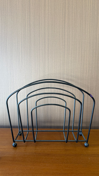 Black Magazine Rack