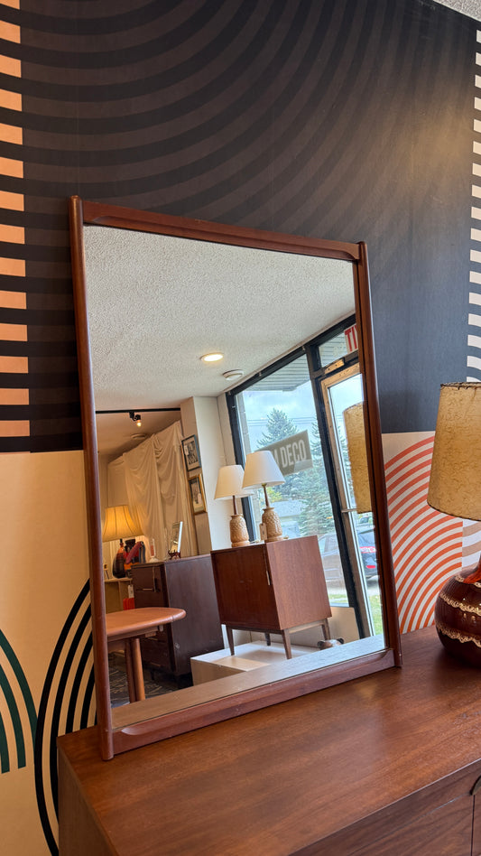 Vintage Teak Mirror