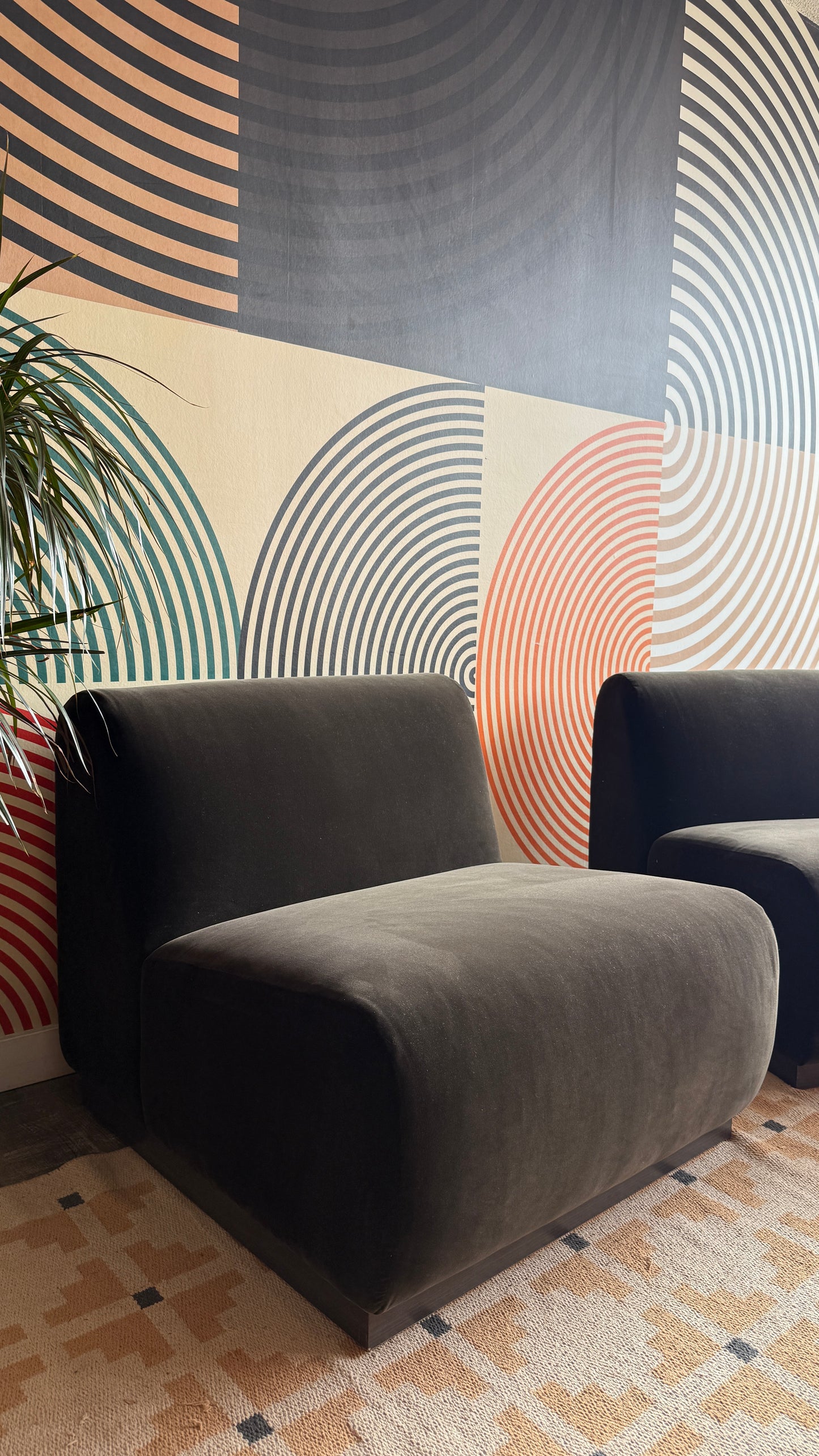 Sculptural 1970s Lounge Chair