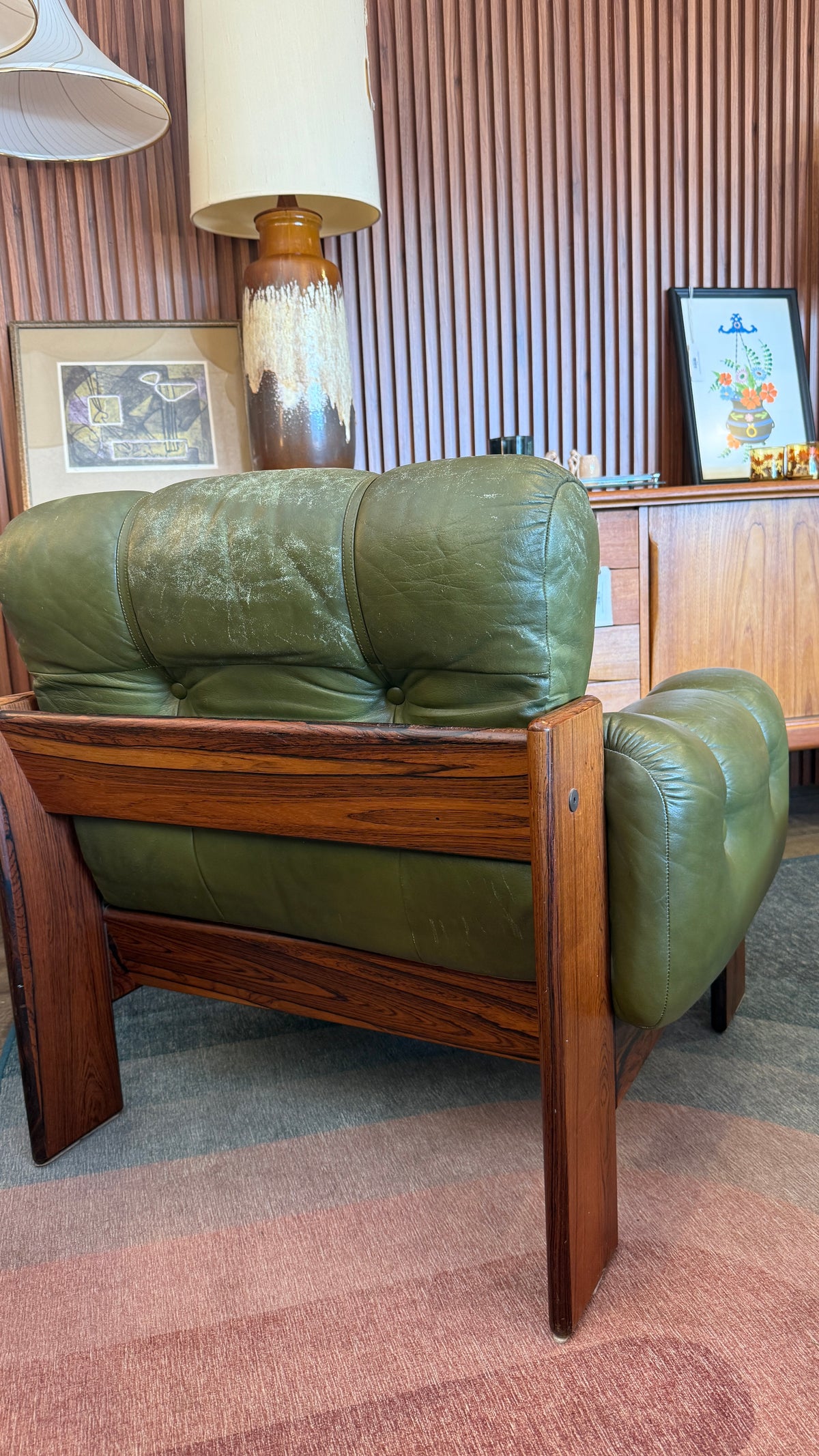 Vintage Kalustekiila Rosewood Lounge Chair, Made in Finland