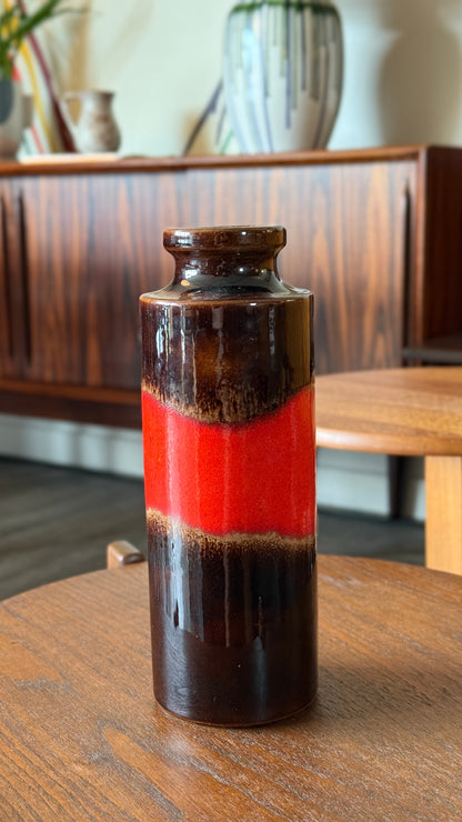Fat Lava Model 203-26 Keramik Vase from Scheurich, West Germany, 1960s
