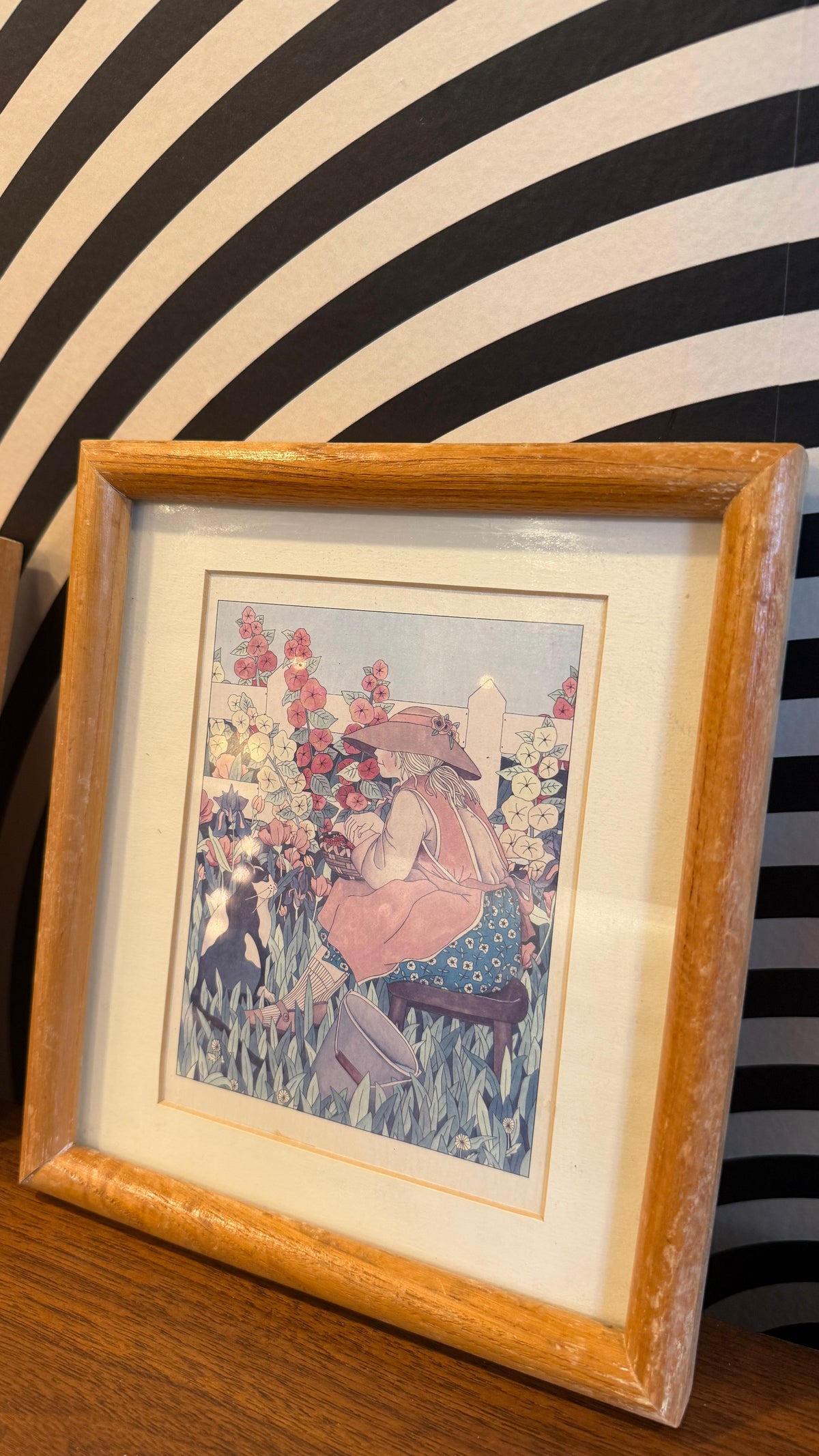 Vintage Framed Garden Prints — Set of 2