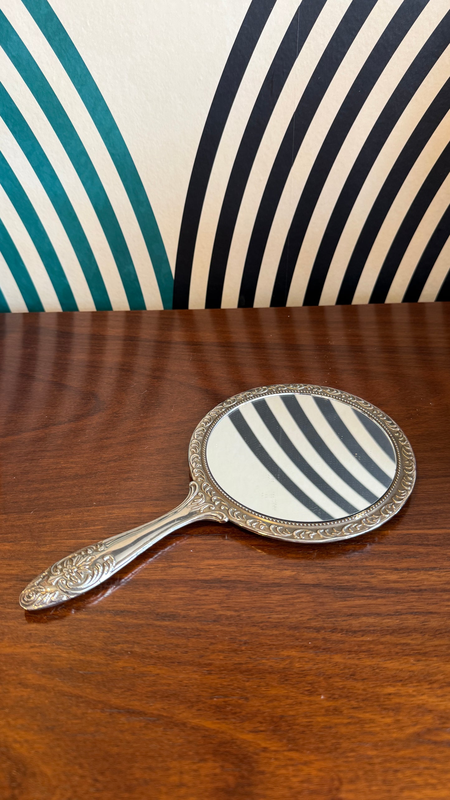 Vintage Ornate Hand Mirror