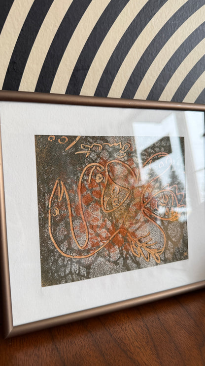 Abstract Figurative Vintage Print