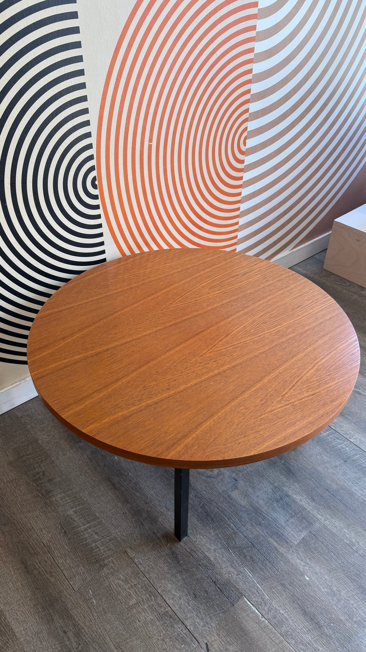 Vintage Round Teak Coffee Table