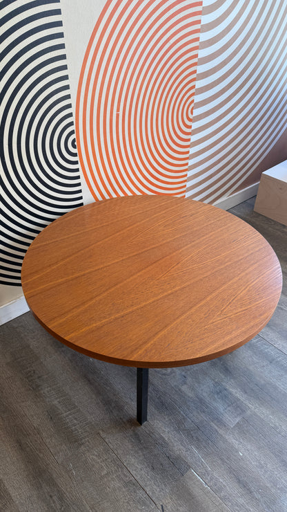 Vintage Round Teak Coffee Table