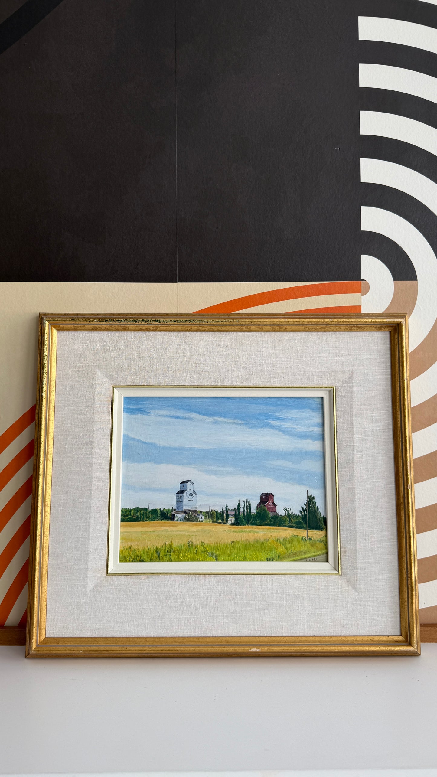 Signed Farm Landscape Painting (1998)
