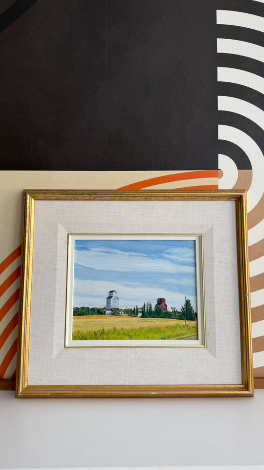 Signed Farm Landscape Painting (1998)