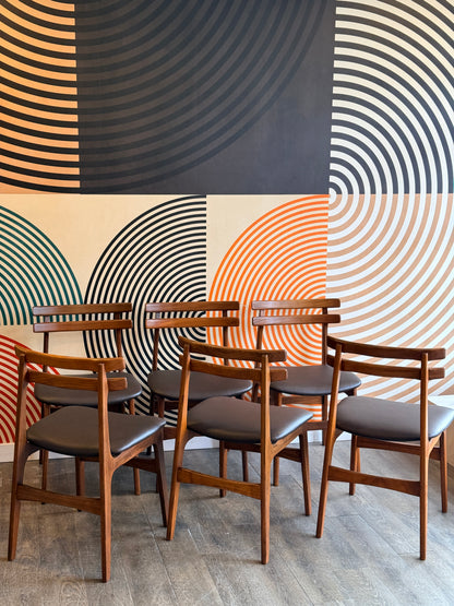 Vintage R. Huber Teak Dining Chairs