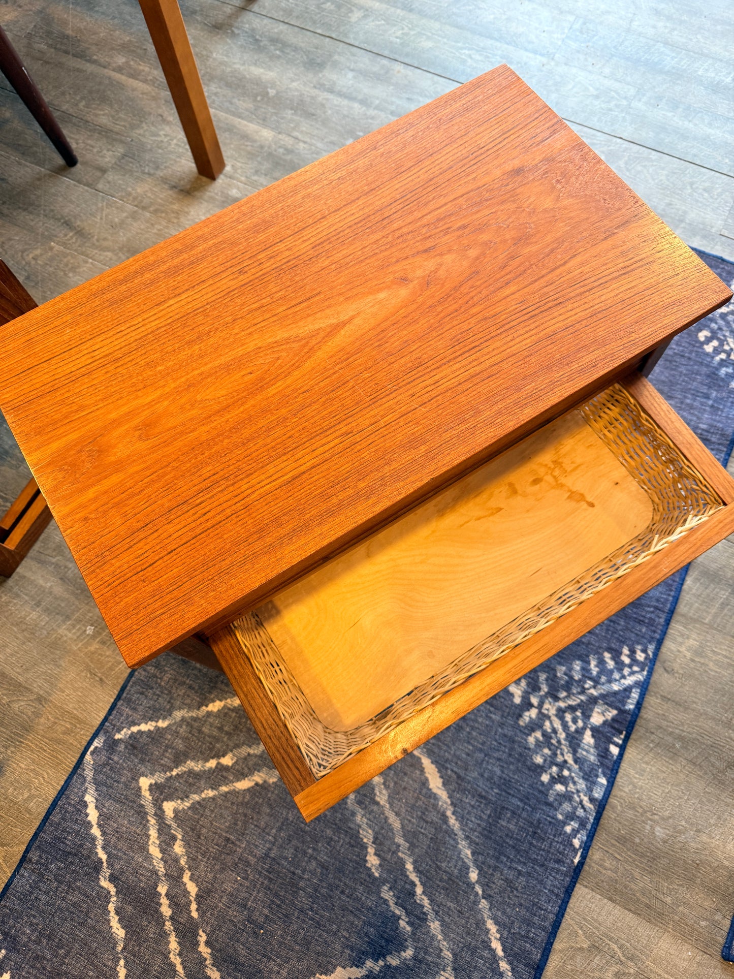 Scandinavian Teak Sewing Cart/Table