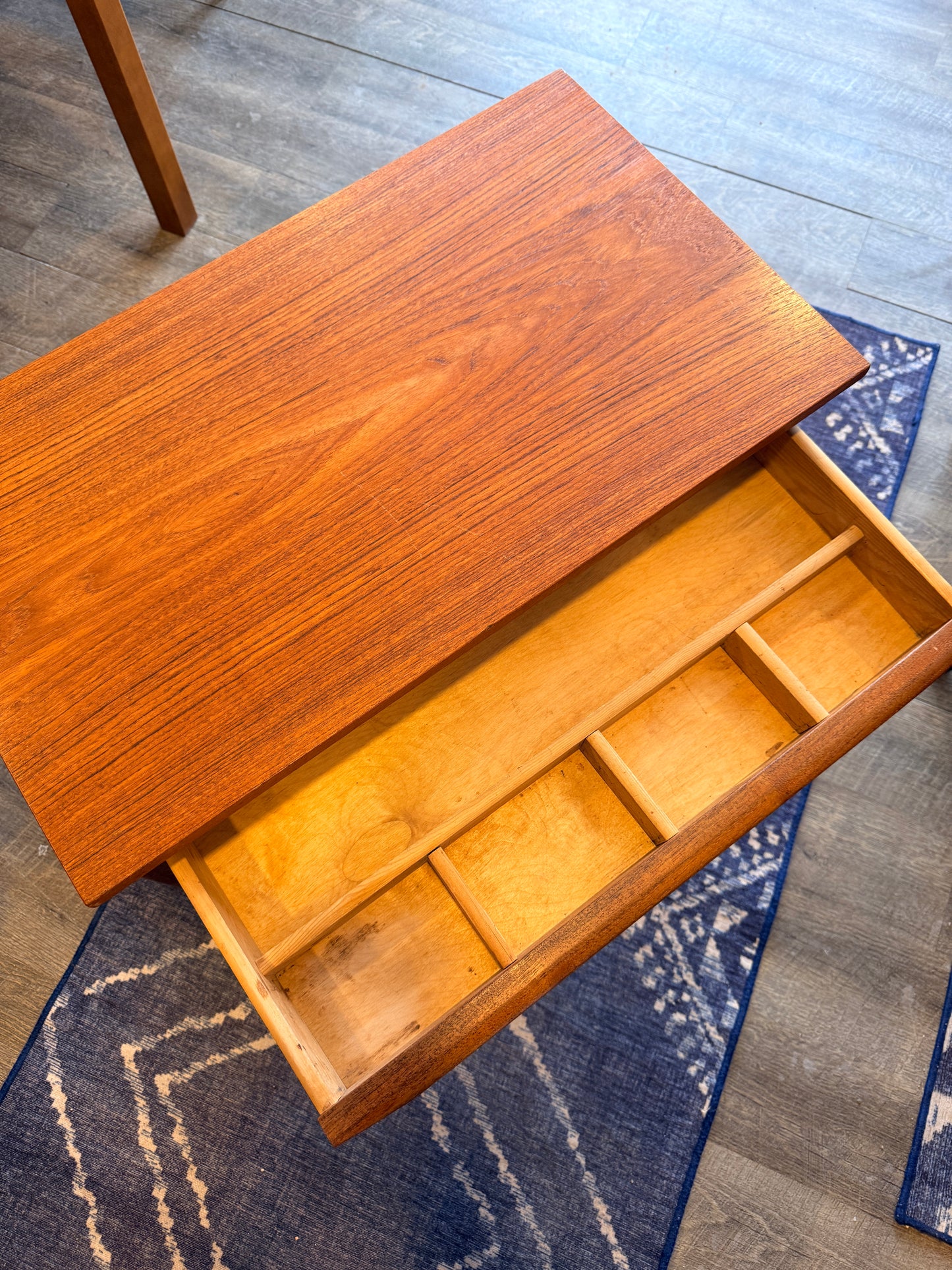 Scandinavian Teak Sewing Cart/Table