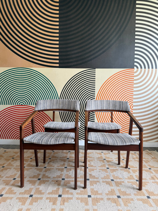 Set of 4 Solid Afromasia Imperial Dining Chairs