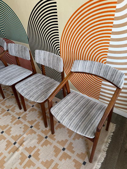Set of 4 Solid Afromasia Imperial Dining Chairs