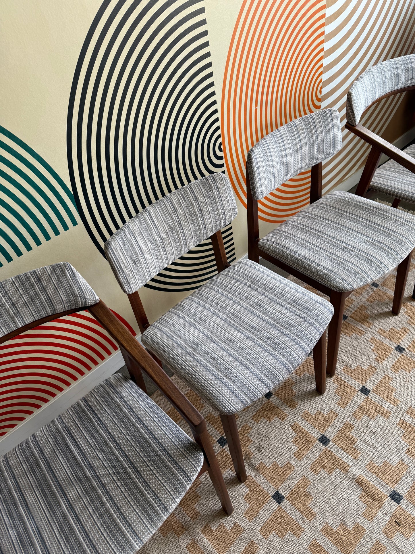 Set of 4 Solid Afromasia Imperial Dining Chairs
