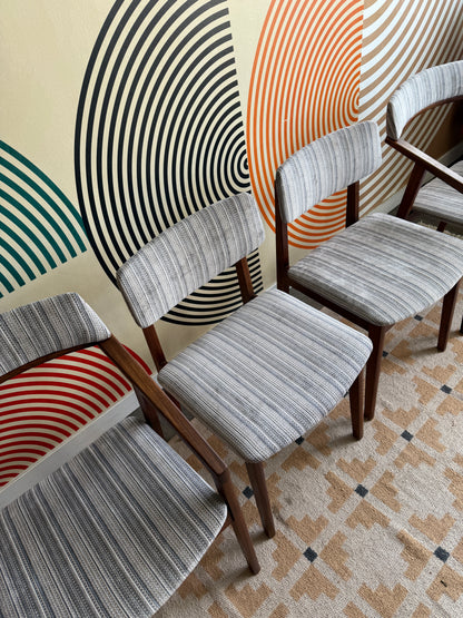 Set of 4 Solid Afromasia Imperial Dining Chairs