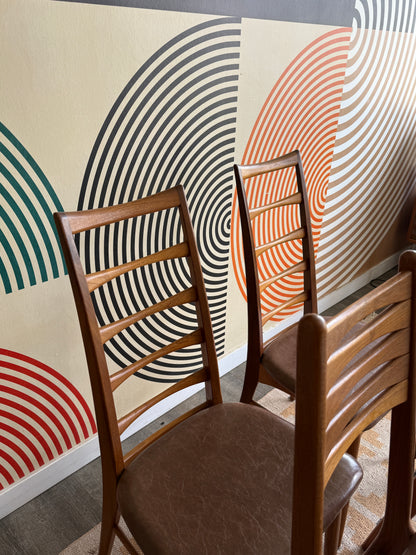 Set of 4 Danish Teak Dining Chairs