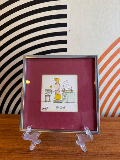“The Chef” Framed Illustration — William Eagan, 1977