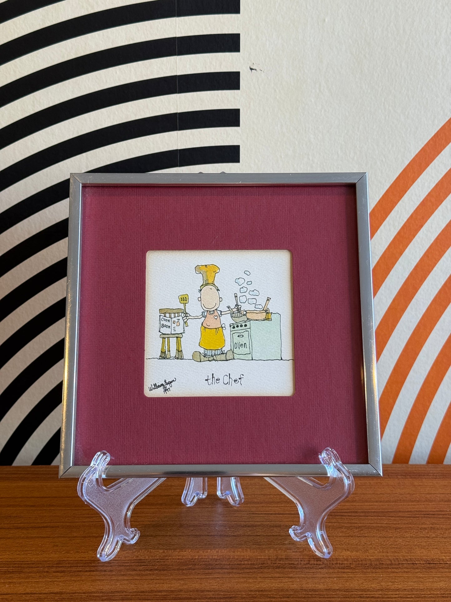 “The Chef” Framed Illustration — William Eagan, 1977
