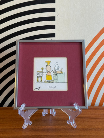 “The Chef” Framed Illustration — William Eagan, 1977